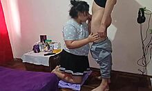 spying on my aunt while she naps, i grope her and she notices, then i fuck her the way she likes it