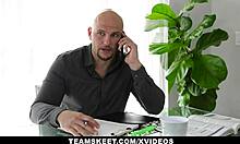 Chocolate Petite Teen Binky Beaz Gets Facial! What A Hot Ride In HD!