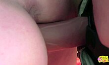 Outdoor picnic turns to lesbian strapon sex for brunette friends.