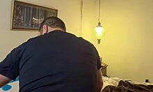 I'm working late, honey, but actually getting doggystyle in bedroom