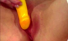 Yo, Victoria, the school student, bangs a vibrator on teacher's desk in stockings! 🔥