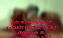 Sexy neighbour's wife plays with my dick on sofa