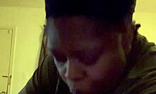 Chubby Amateur Deepthroats Big Black Cock with Sucking Skills in USA Scene