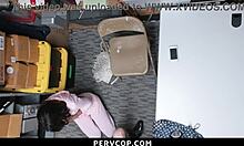 Teen 18+ Caught In Garage With Officer