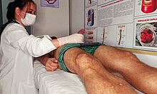 Hard Erection Caught in Front of Naughty Nurse