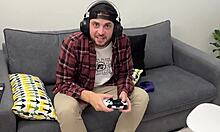 pamela mendoza sucking huge cock from gamer boy 😏