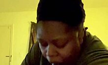 Chubby Amateur Deepthroats Big Black Cock with Sucking Skills in USA Scene