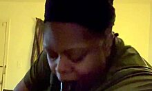 Chubby Amateur Deepthroats Big Black Cock with Sucking Skills in USA Scene