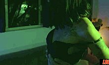 Skinny tattooed girl sitting on dick and receiving cum in mouth by mayhuanna lp produções