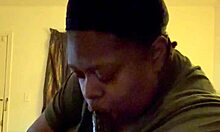 Chubby Amateur Deepthroats Big Black Cock with Sucking Skills in USA Scene