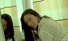 Teen Leontia D caught my eye, dripping after intense stroking