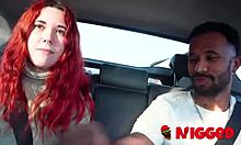 Sakra, Lilly Brans v Madridu skočí na černý pták pro rychlý deepthroat s křivkami!