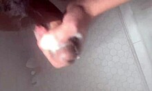 horny college white girl worships huge bbc in bathing anal session