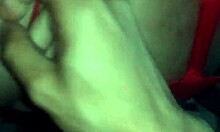 latina bends over for a guy she met at a costume party