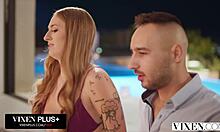 curvy blonde angel youngs gets stretched by friend's big cock after steamy kisses