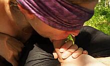Cute Stepsister Explores In The Woods