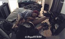 Little Petite White Chick Visits For Interracial Nuts