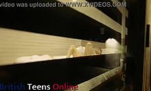 Watch your neighbour masturbating to orgasm