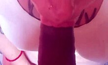 I give my friend a deepthroat blowjob and he cums in my mouth