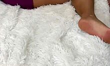 Stepmom Flashes Her Pussy Between Her Legs in Amateur Scene