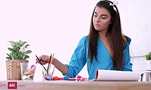 I fuckd that brunette teen and creampied her