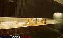 Watch your neighbour masturbating to orgasm