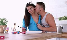 I fuckd that brunette teen and creampied her