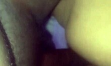 redbone rides big black cock in reverse cowgirl, feeling intense pleasure