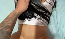 drilling my hot wife doggystyle with tan lines moaning loud