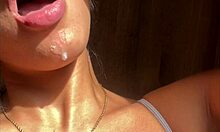 Big booty brunette meets stepbrother for amateur couple fucking