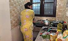 In the kitchen, husband delivers a hardcore pounding to his wife. It’s pure intensity!