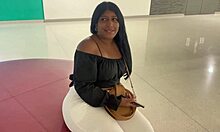 Big Ass Brunette Colombian Rides Hard with Rough Stranger