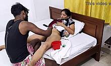 My lover shaves my pussy clean for the hottest Indian milf sex