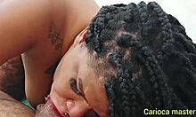 Latina Pornstar Sucks Monster Cock to Facial Orgasm Twice