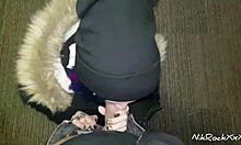 Picked up cute girl on street for rough hotel fuck