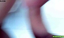 fitness girl milady's first anal at parents' house.