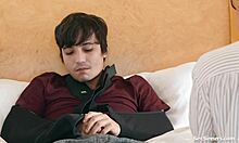 dude, this teacher giving her student a sneaky handjob is next level!