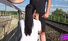 just another day banging this brunette teen outdoors, part 2 free clip.