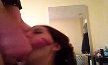 Gorgeous Brunette Deepthroat Blowjob Gag, Cute Asian Sucking Rough And Horny Homemade