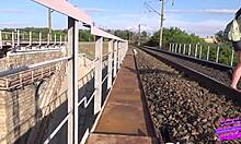 just another day banging this brunette teen outdoors, part 2 free clip.