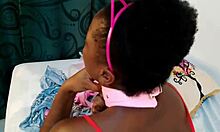 Ebony Goddess Leashes Up for Intense Doggy Fucking, Flogger Whipping Her Big Black Sexy Ass!