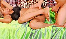 this old couple tries a position no man can hold long in their homemade quickie