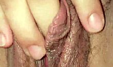 BBW latina pózuje chlupaté tělo v osobním pohledu