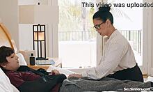 dude, this teacher giving her student a sneaky handjob is next level!