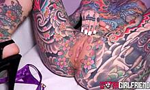 redhead tiger lily perfect fuckable inked body gets banged