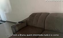 Bruna Silva, the hotwife, gets fucked hard while her husband is at work!