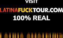 Latina Fuck Tour - Buxom Brunette Gets Pussy Stretched in Bed
