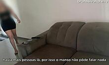 Bruna Silva, the hotwife, gets fucked hard while her husband is at work!