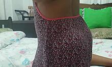 Latina's Big Hairy Ass Exposed at Funk Party Without Panties