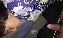 suggestive milf in leggings bent over for doggy in bedroom